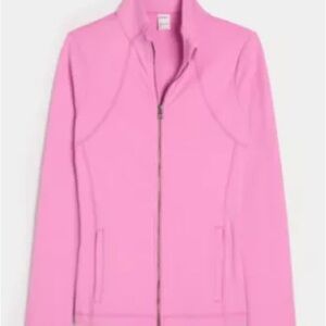 Gilly Hicks Pink Active Recharge Zip-Up Jacket Size Medium